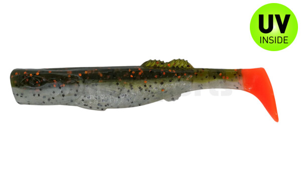 000712B188 California 4" (ca. 11,0 cm) reinweiss / olive-tree-Glitter