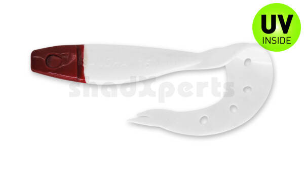 006021001RH Sandra 4,5" ( ca. 12 cm) reinweiss / Red Head