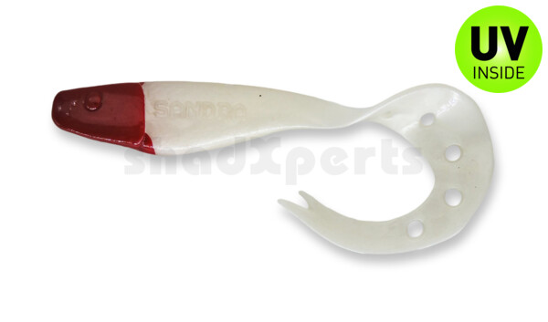 006021007RH Sandra 4,5" ( ca. 12 cm) perlweiss / Red Head