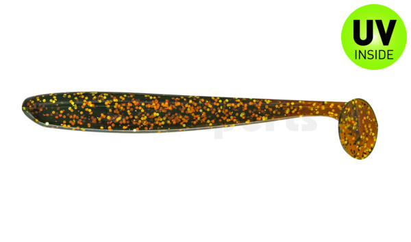 003413092 Bass Shad 4,5“ (ca. 13 cm) motoroil-gold-Glitter