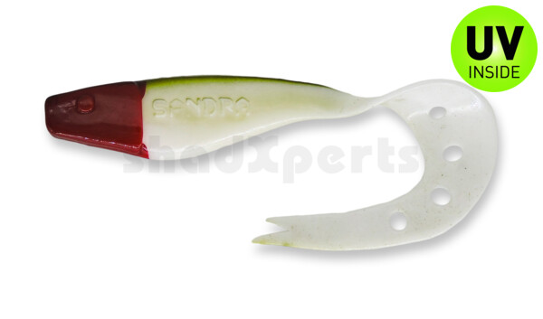 006021113RH Sandra 4,5" ( ca. 12 cm) reinweiss / boddengrün / Red Head