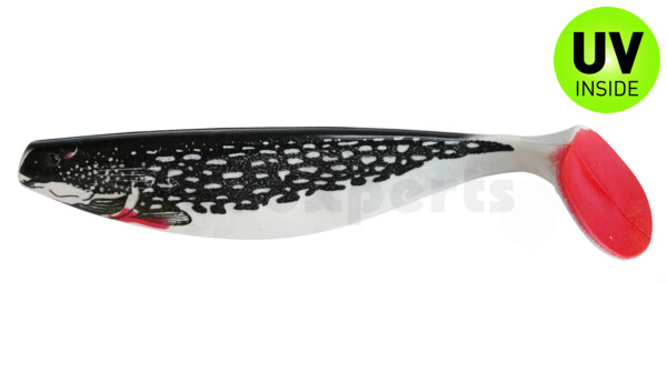 000416-001PIBRT Xtra-Soft-Nature 6" (ca. 16,0 cm) reinweiss / Hecht (schwarz) / red tail