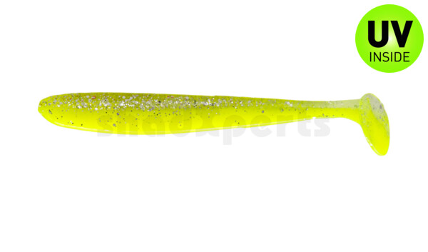 003413B319 Bass Shad 4,5“ (ca. 13 cm) fluogelb / klar silber glitter