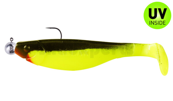 000212M056-10 Kopyto-River 4" (ca. 12,0 cm) silk  / black, mounted on SXRO 6/0 10g