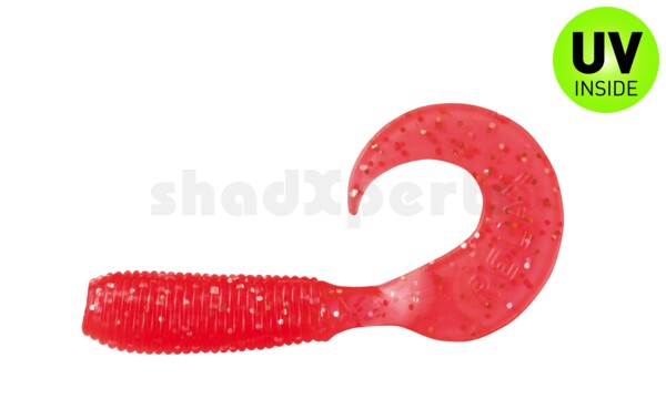 000604096 Twister 2" regulär (ca. 4,5 cm) superred glitter