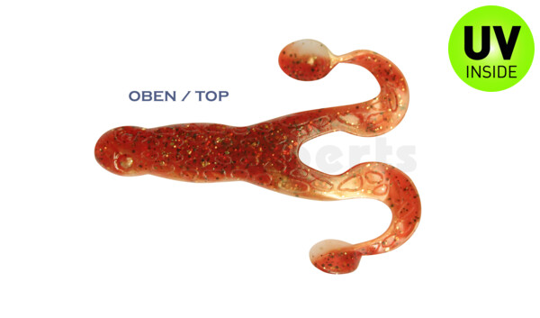 000305B023 Turbofrog 2" (ca.5,0 cm) goldpearl / motoroil-glitter