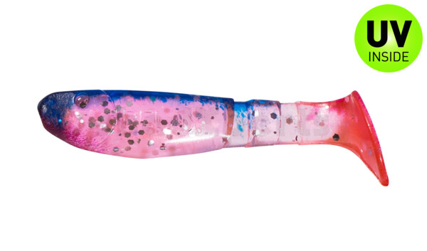 000207332 Kopyto-Classic 2,5" (ca.7,0 cm) hot pink-Glitter Perleffekt / blau