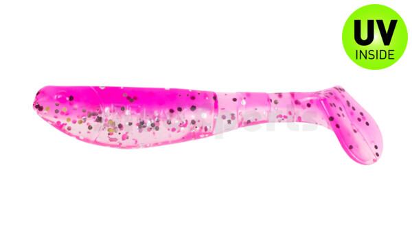 000207B315 Kopyto-Classic 2,5" (ca.7,0 cm) clear silver glitter / hot pink glitter