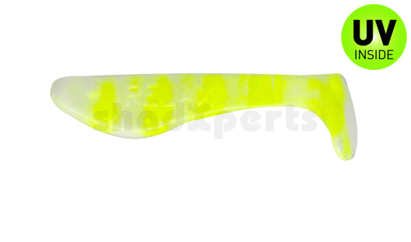 000235005A Kopyto-Classic 1" (ca. 3,5 cm) reinweiss / fluogelb gestreift