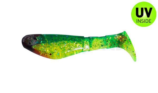 000205203 Kopyto-Classic 2" (ca. 5,0 cm) chartreuse-glitter / blue