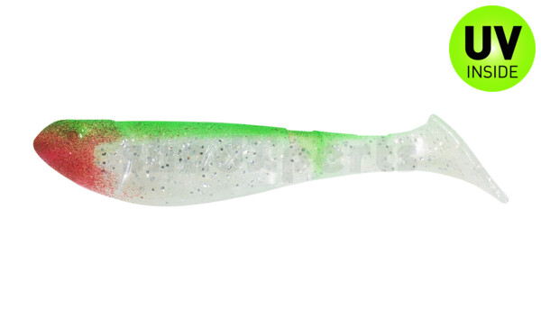 000207034 Kopyto-Classic 2,5" (ca.7,0 cm) perlweiss-Glitter / grün