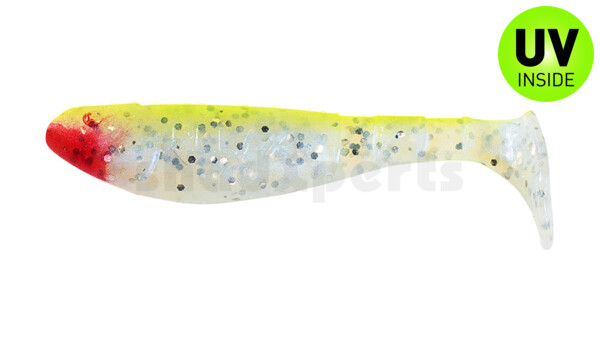 000207048 Kopyto-Classic 2,5" (ca.7,0 cm) blauperl-Glitter / fluogelb