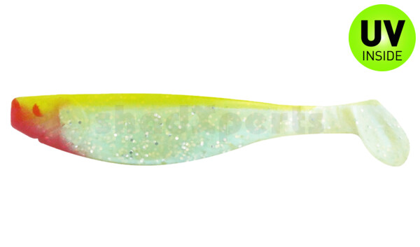 000212048 Kopyto-River 4" (ca. 11,0 cm) blauperl-Glitter / fluogelb