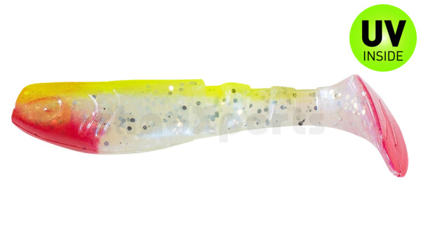 000208048 Kopyto-Classic 3" (ca. 8,0 cm) blauperl-Glitter / fluogelb