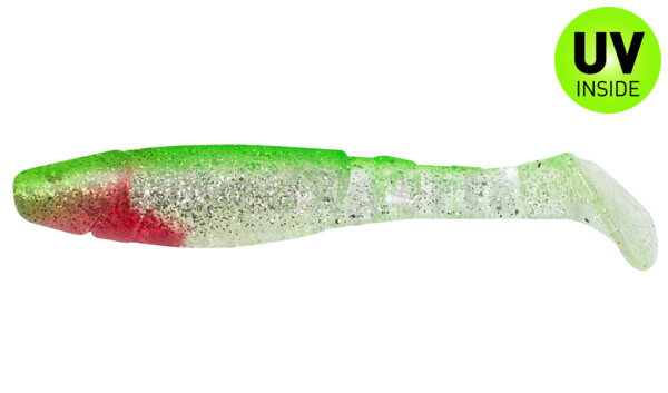 000211153 Kopyto-Classic 4" (ca. 11,0 cm) klar silber-Glitter / grün