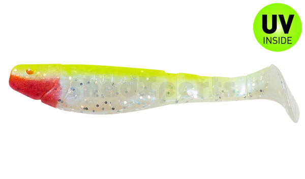 000211048 Kopyto-Classic 4" (ca. 11,0 cm) blauperl-Glitter / fluogelb