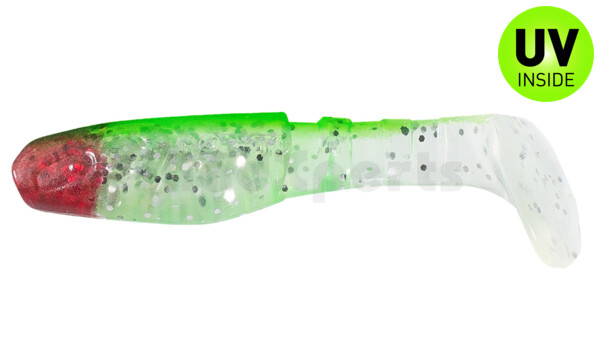 000208153 Kopyto-Classic 3" (ca. 8,0 cm) klar silber-Glitter / grün