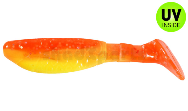 000208B033 Kopyto-Classic 3" (ca. 8,0 cm) fluogelb  / orange-silber Glitter