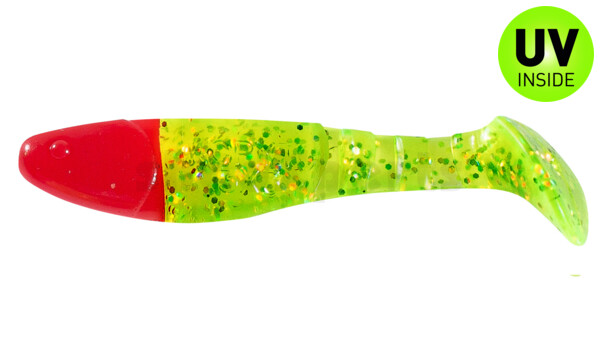 000208066RH Kopyto-Classic 3" (ca. 8,0 cm) grün(chartreuse)-glitter / red head