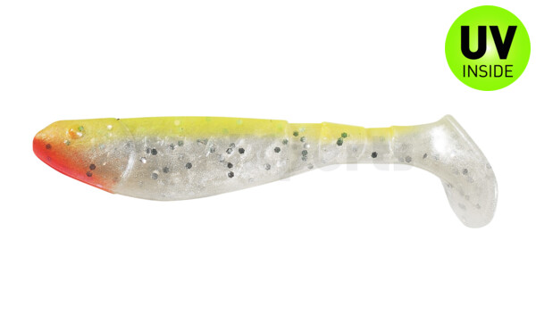 000207036 Kopyto-Classic 2,5" (ca.7,0 cm) perlweiss-Glitter / fluogelb