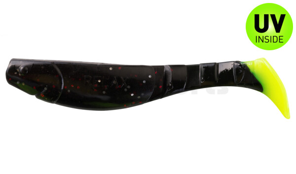 000211204FT Kopyto-Classic 4" (ca. 11,0 cm) schwarz-rot-glitter / fire tail