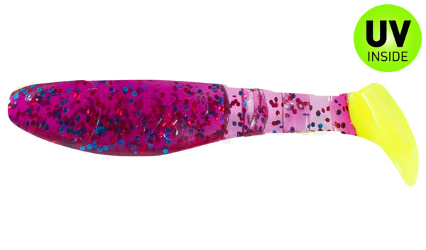 000208110FT Kopyto-Classic 3" (ca. 8,0 cm) violett-transparent-glitter / fire tail