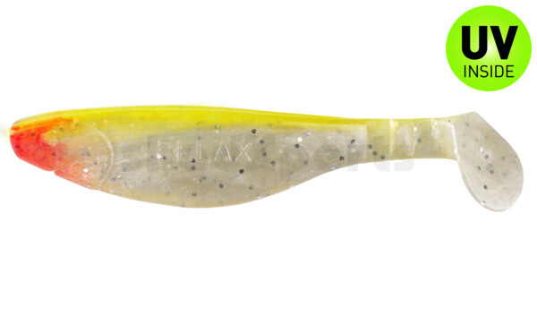 000212036 Kopyto-River 4" (ca. 11,0 cm) perlweiss-Glitter / fluogelb