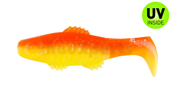 001005B033 Killer Shad 2" (ca. 5,0 cm) silk / orange-silver flake