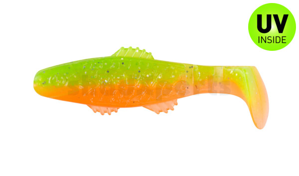 001005B141 Killer Shad 2" (ca. 5,0 cm) orange-glitter / lime-glitter