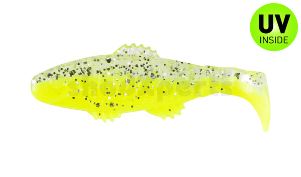 001005B319 Killer Shad 2" (ca. 5,0 cm) silk / clear silver glitter