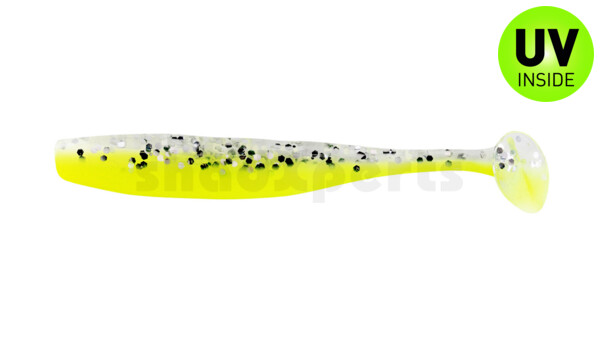 003407B319 Bass Shad 2,5" (ca. 7 cm) fluogelb / klar silber glitter