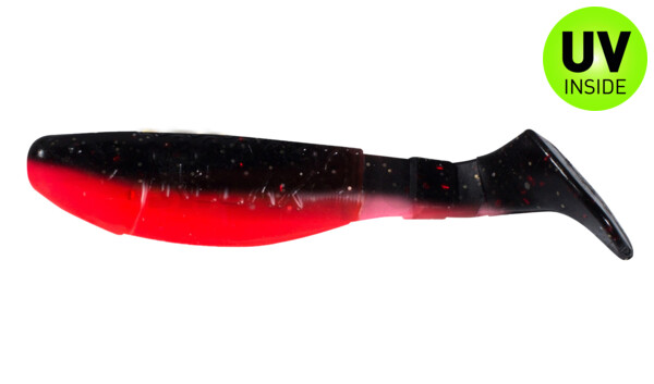 000208B317 Kopyto-Classic 3" (ca. 8,0 cm) feuerrot / schwarz rot-gold Glitter