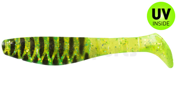 000211088 Kopyto-Classic 4" (ca. 11,0 cm) grün(chartreuse)-Glitter / schwarz