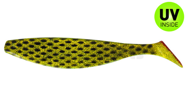 000418088 Xtra-Soft 7" (ca. 18,0 cm) grün(chartreuse)-Glitter / schwarz