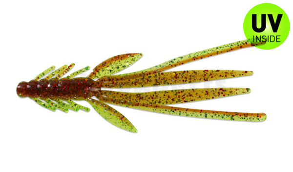 003914B054 Nymph 5" (ca. 14,0 cm) grün (chartreuse)-Glitter / motoroil Glitter