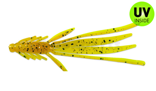 003914B110 Nymph 5" (ca. 14,0 cm) fluogelb  / olivebraun-Glitter