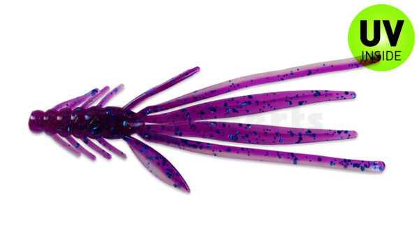 003914B312 Nymph 5" (ca. 14,0 cm) blauperl / violett-electric blue Glitter