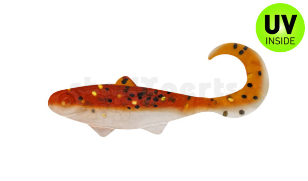 000905B023 Banjo Twister 2" (ca. 5,0 cm) goldperl / motoroil Glitter