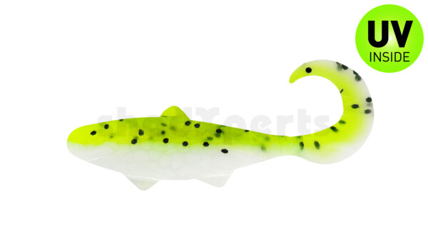 000905B045 Banjo Twister 2" (ca. 5,0 cm) reinweiss / Baby Bass