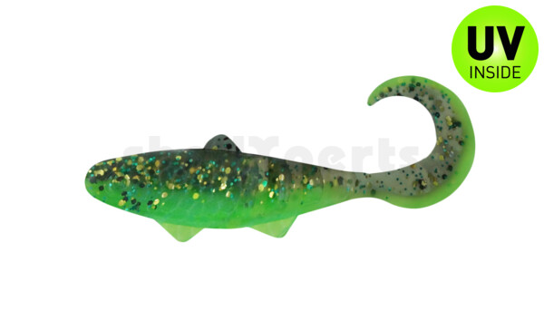 000905B140 Banjo Twister 2" (ca. 5,0 cm) grün / Kaulbarsch