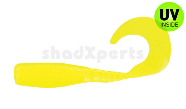 004405014 Curly Tail Crappie Minnow 2"  (ca. 5 cm) Opaque Chartreuse