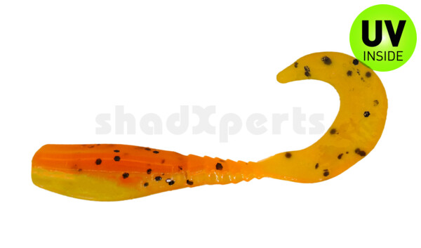 004405016 Curly Tail Crappie Minnow 2"  (ca. 5 cm) Candy Corn