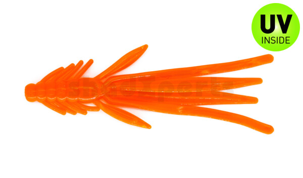 003914121 Nymph 5" (ca. 14,0 cm) klar fluoorange glitter