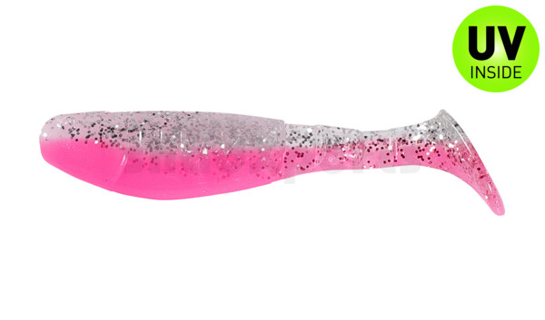 000207B300 Kopyto-Classic 2,5" (ca.7,0 cm) bubblegum / clear silver flake
