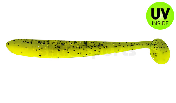 003413B034 Bass Shad 4,5“ (ca. 13 cm) fluogelb  / fluogrün-Glitter
