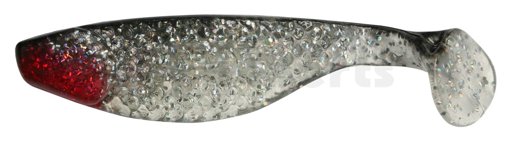 000108065 Aqua 3" (ca. 8,0 cm) klar silber-glitter / schwarz