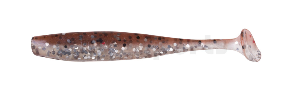 003407B083 Bass Shad 2,5" (ca. 7 cm) klar silber Glitter / braun-Glitter