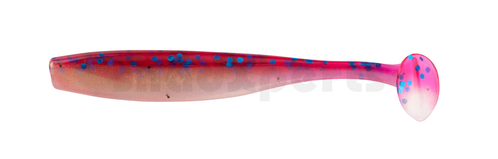 003407B103 Bass Shad 2,5" (ca. 7 cm) goldperl / cherry-blau Glitter