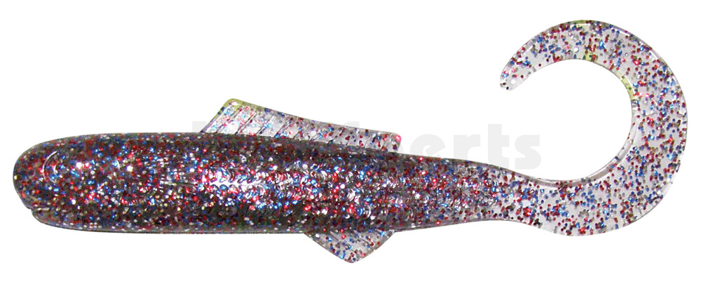 000910CT003 Banjo Curl Tail 4" (ca. 10 cm) Firecracker