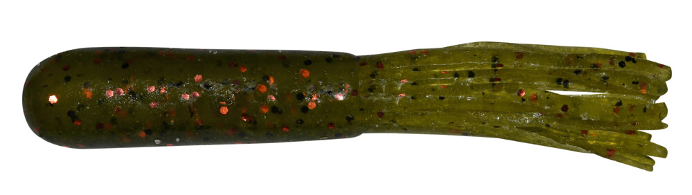 001610011 Tube (gesalzen) 3,5" (ca. 9 cm) Lt Melon w/Black Orange Flake